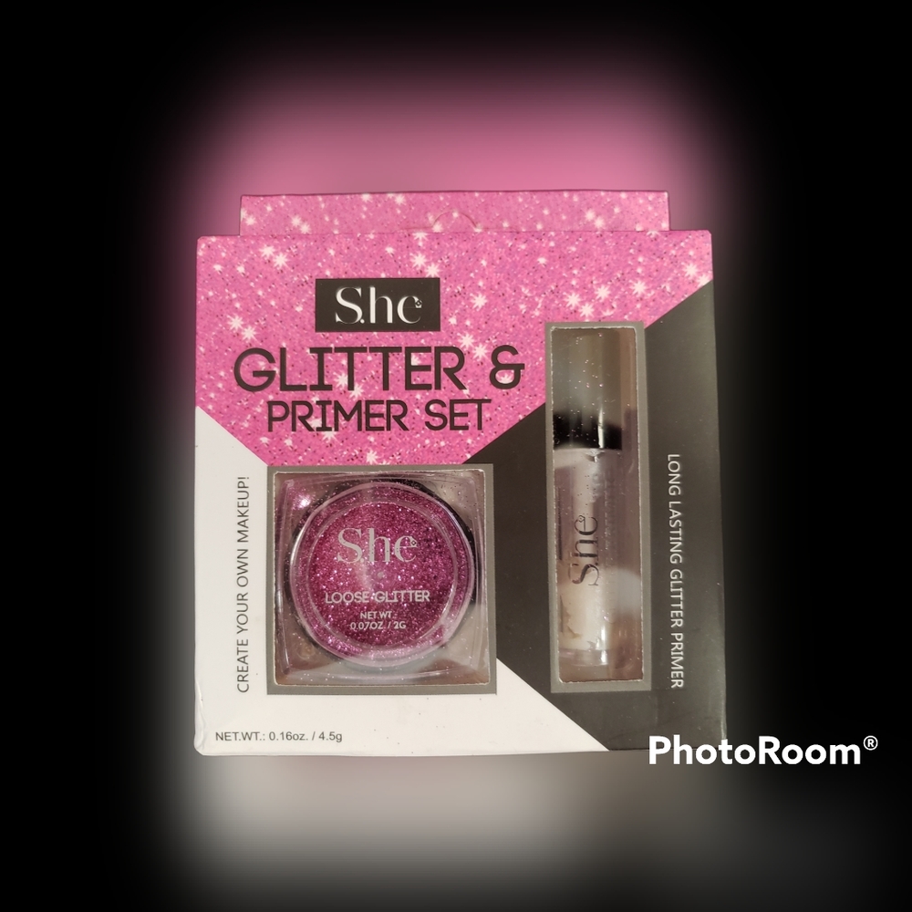 New She Glitter & Primer Set